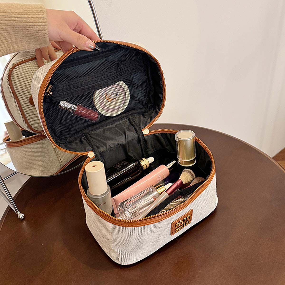 Luxury Skincare China - Nuova borsa tote organizer in tela