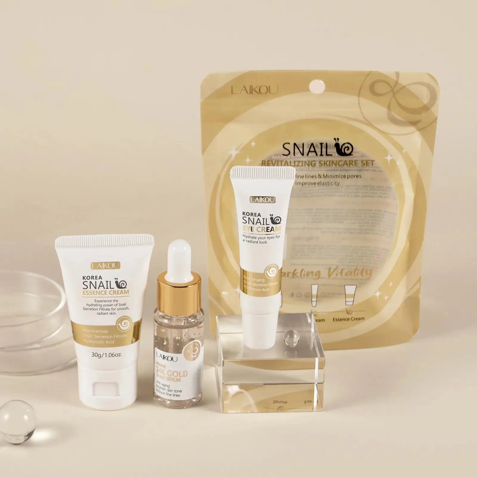 24K Oro Lumaca Siero Riparator - Luxury Skincare China recensione e prezzo